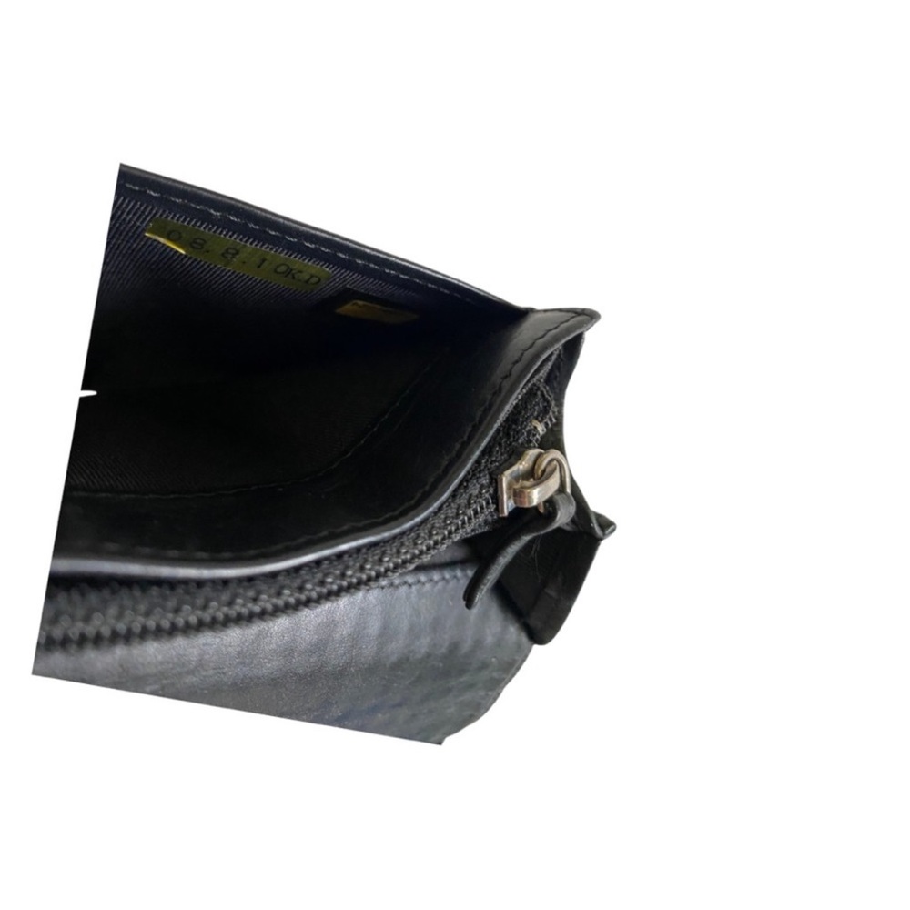 Chanel Micro Chocolate Bar Coco Mark Long Wallet Black Leather - Picture 8 of 13